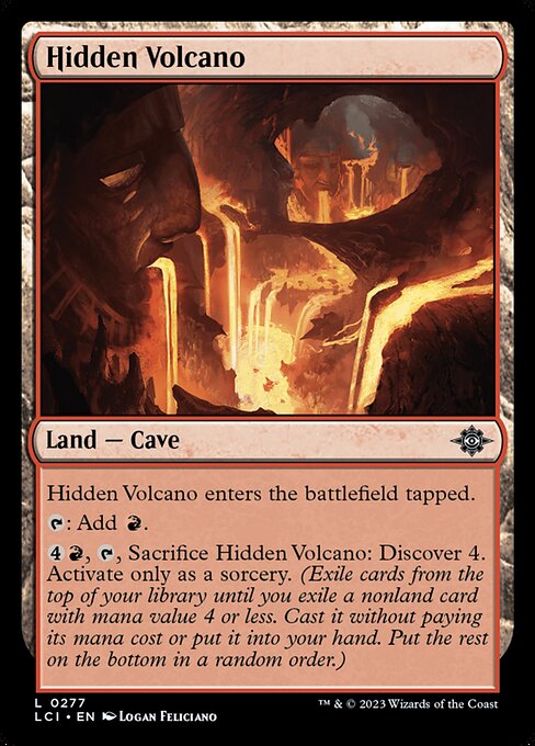 Hidden Volcano — The Lost Caverns of Ixalan #277 — Non Foil