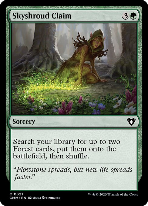 Skyshroud Claim — Commander Masters #321 — Non Foil