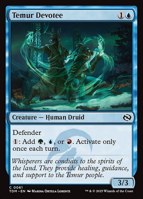 Temur Devotee — Tarkir: Dragonstorm #61 — Foil — reference image 1