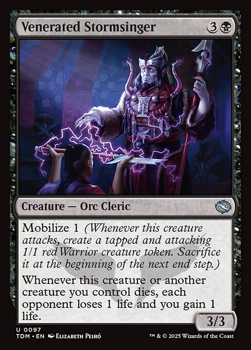 Venerated Stormsinger — Tarkir: Dragonstorm #97 — Non Foil