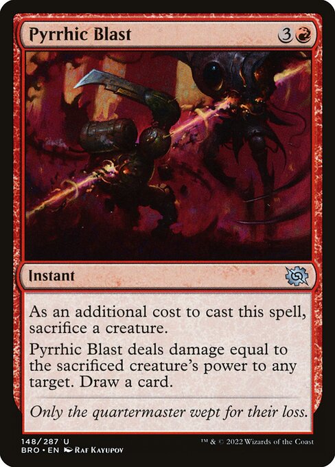 Pyrrhic Blast — The Brothers' War #148 — Non Foil — reference image 1