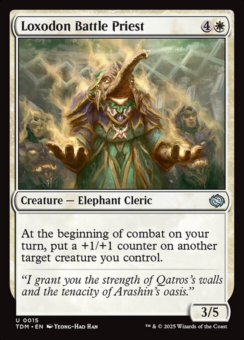 Loxodon Battle Priest — Tarkir: Dragonstorm #15 — Non Foil — reference image 1