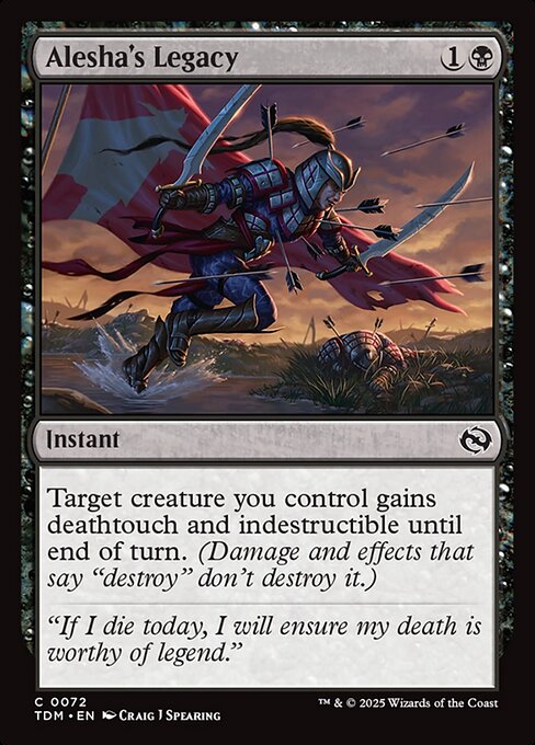 Alesha's Legacy — Tarkir: Dragonstorm #72 — Non Foil — reference image 1