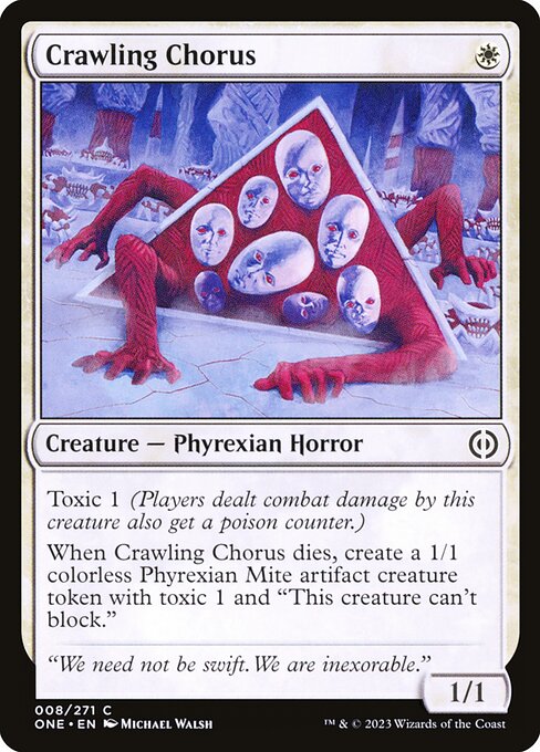 Crawling Chorus — Phyrexia: All Will Be One #8 — Non Foil — reference image 1