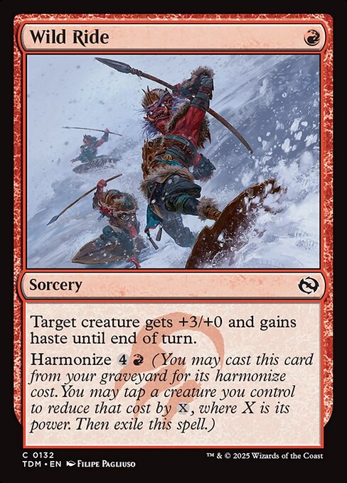 Wild Ride — Tarkir: Dragonstorm #132 — Non Foil