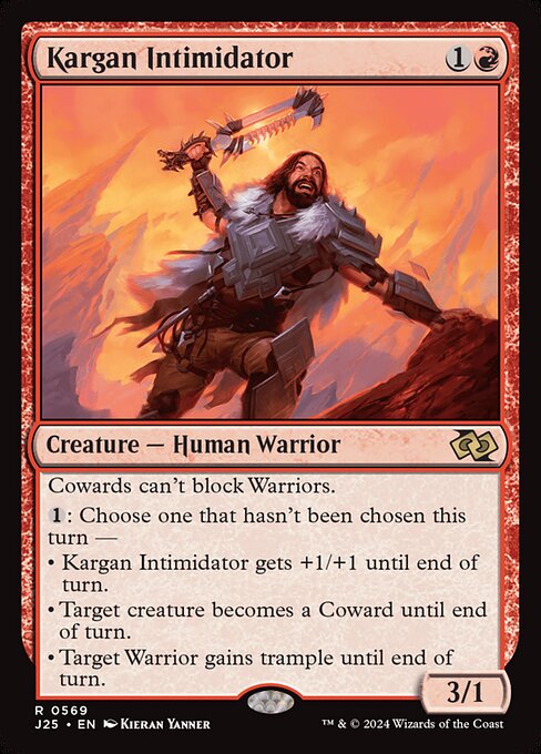 Kargan Intimidator — Foundations Jumpstart #569 — Non Foil
