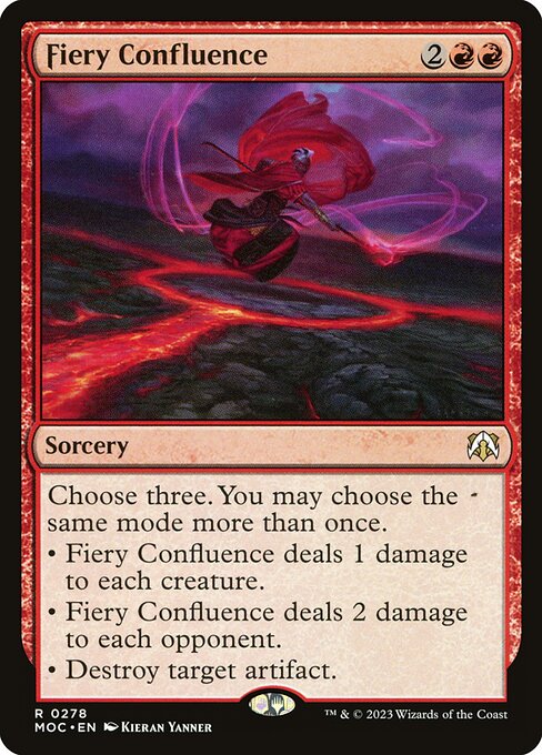 Fiery Confluence — March of the Machine Commander #278 — Non Foil