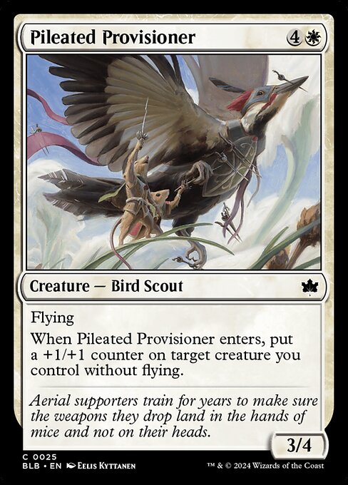 Pileated Provisioner — Bloomburrow #25 — Non Foil — reference image 1