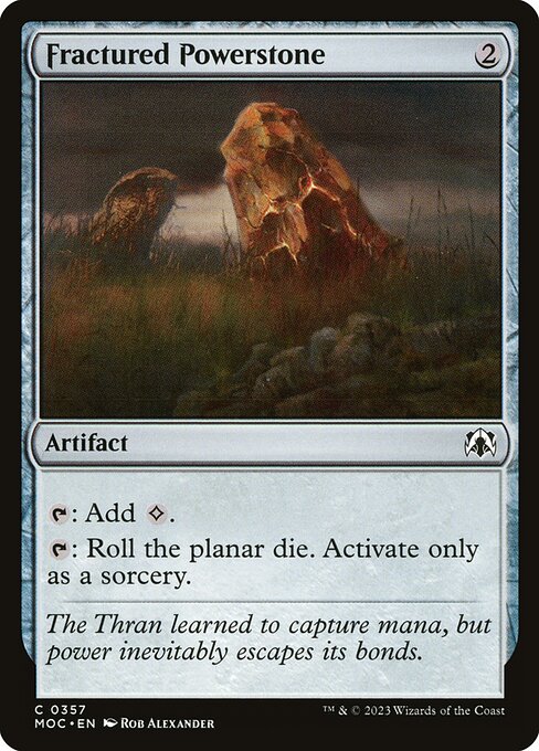 Fractured Powerstone — March of the Machine Commander #357 — Non Foil — reference image 1