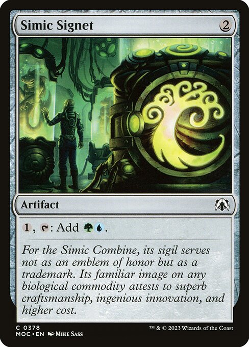 Simic Signet — March of the Machine Commander #378 — Non Foil