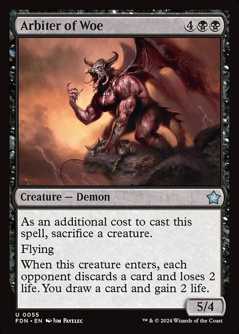 Arbiter of Woe — Foundations #55 — Non Foil — reference image 1