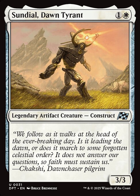 Sundial, Dawn Tyrant — Aetherdrift #31 — Foil
