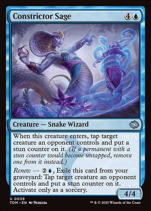 Constrictor Sage — Tarkir: Dragonstorm #39 — Non Foil — reference image 1