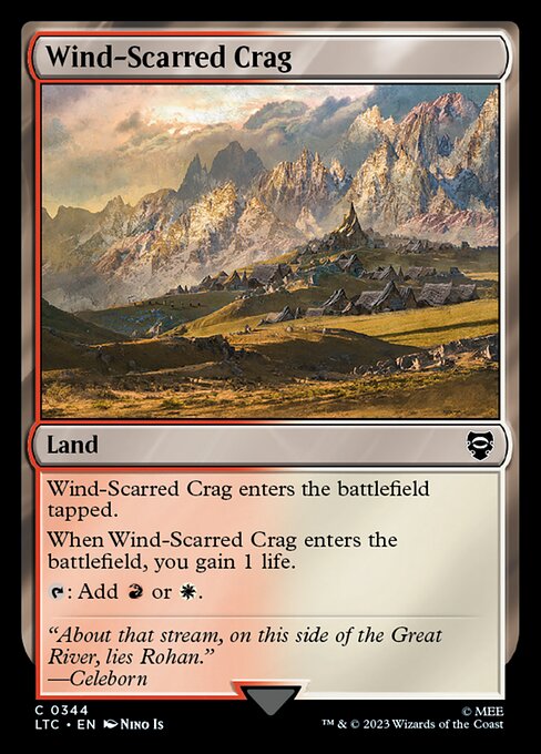 Wind-Scarred Crag — Tales of Middle-earth Commander #344 — Non Foil — reference image 1
