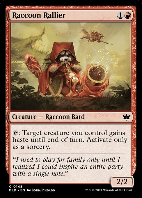 Raccoon Rallier — Bloomburrow #148 — Non Foil