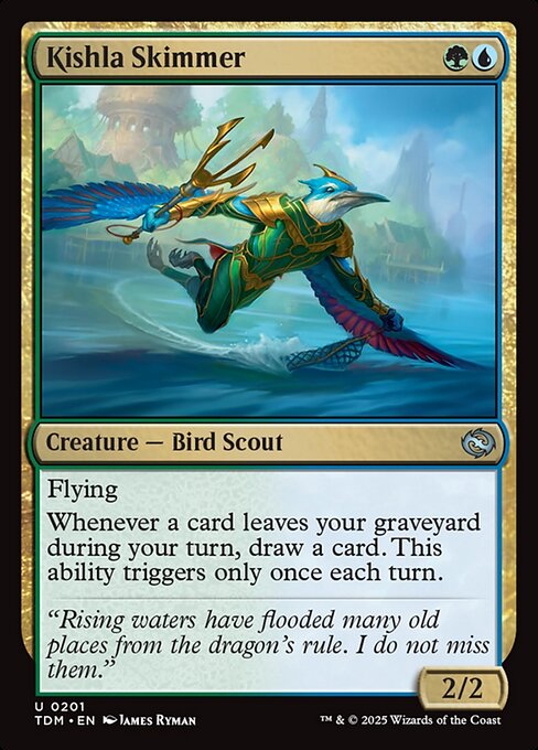 Kishla Skimmer — Tarkir: Dragonstorm #201 — Non Foil — reference image 1
