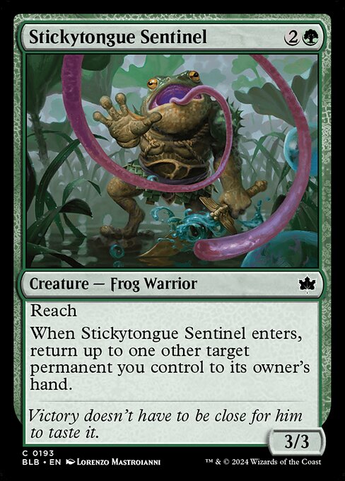 Stickytongue Sentinel — Bloomburrow #193 — Non Foil — reference image 1