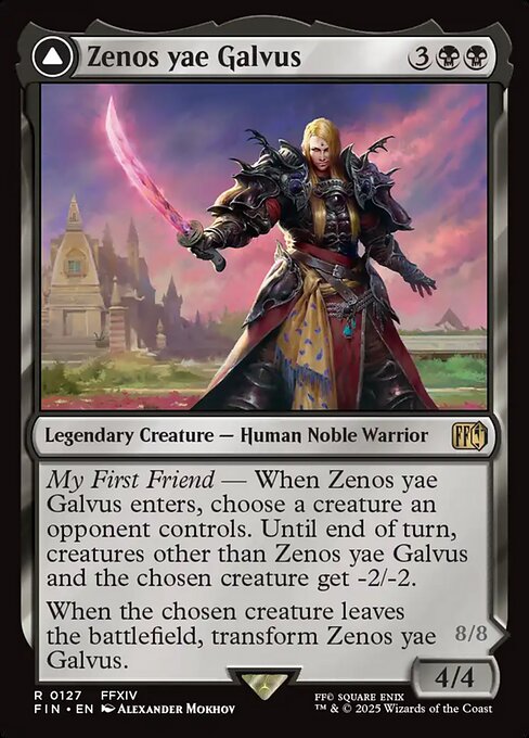 Zenos yae Galvus // Shinryu, Transcendent Rival — Final Fantasy #127 — Non Foil — reference image 1