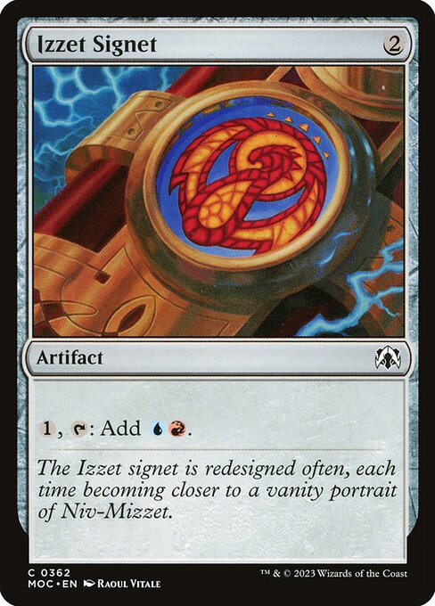Izzet Signet — March of the Machine Commander #362 — Non Foil
