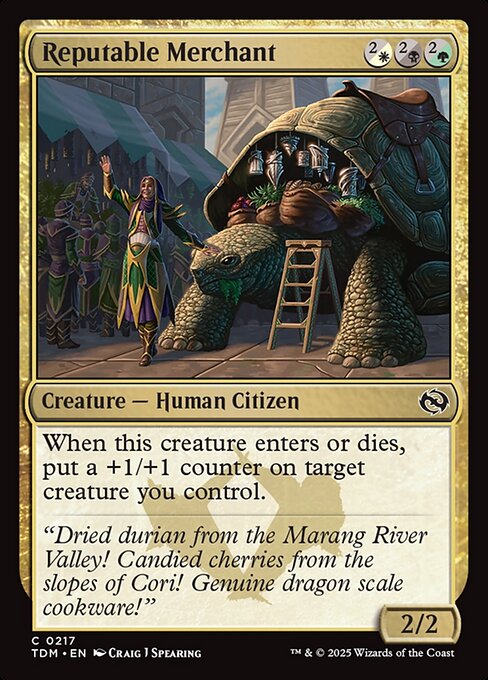 Reputable Merchant — Tarkir: Dragonstorm #217 — Foil — reference image 1