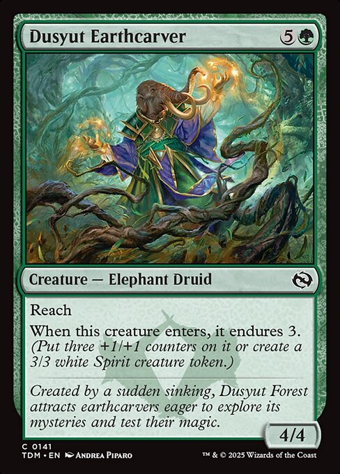 Dusyut Earthcarver — Tarkir: Dragonstorm #141 — Foil