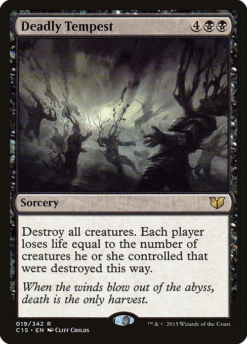 Deadly Tempest — Commander 2015 #19 — Non Foil — reference image 1