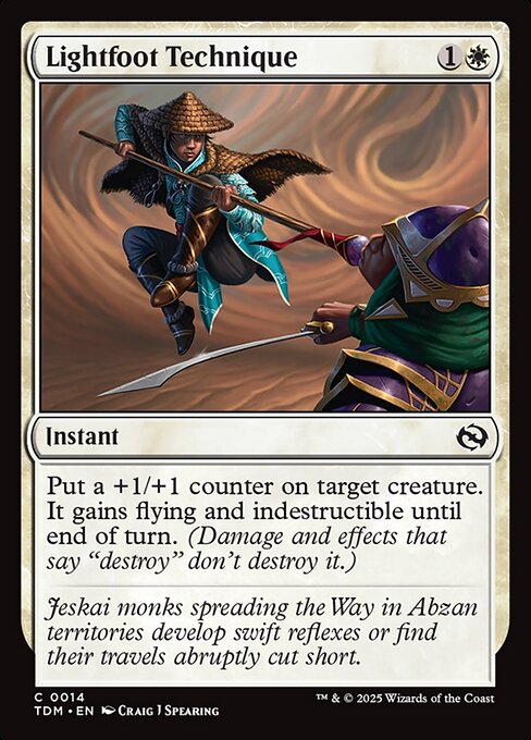 Lightfoot Technique — Tarkir: Dragonstorm #14 — Non Foil