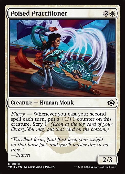 Poised Practitioner — Tarkir: Dragonstorm #18 — Non Foil