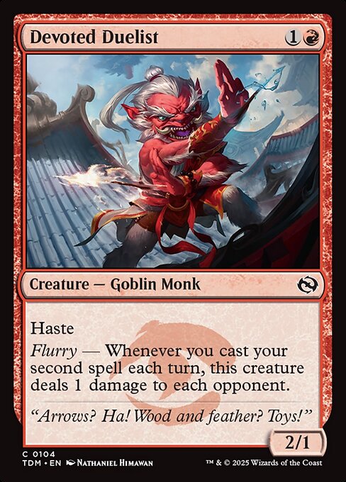 Devoted Duelist — Tarkir: Dragonstorm #104 — Non Foil — reference image 1