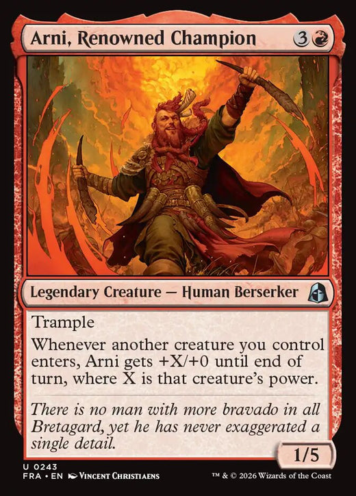 Arni, Renowned Champion — Reality Fracture #243 — Non Foil