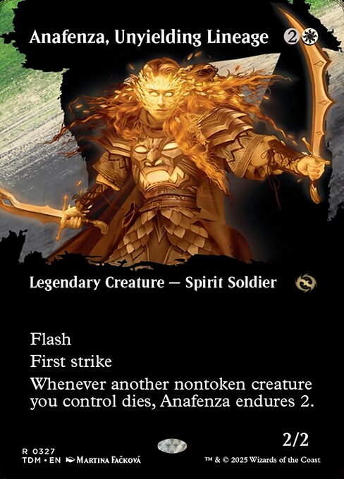Anafenza, Unyielding Lineage — Tarkir: Dragonstorm #327 — Foil — reference image 1