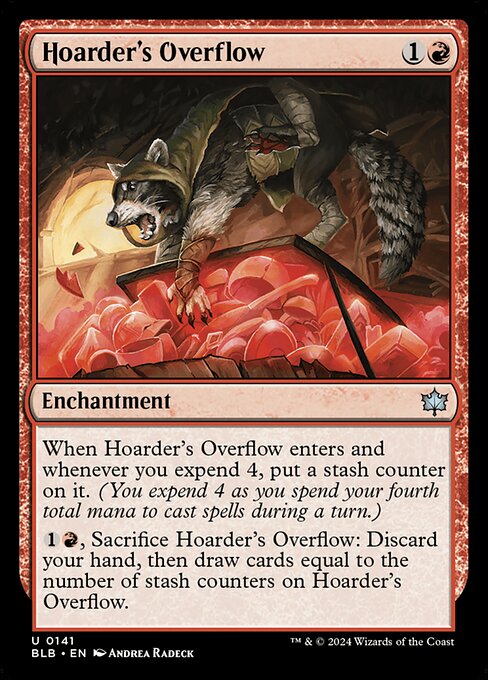Hoarder's Overflow — Bloomburrow #141 — Foil