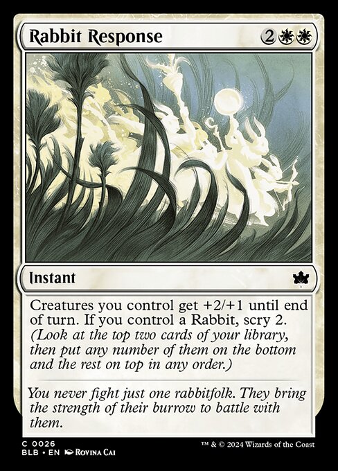 Rabbit Response — Bloomburrow #26 — Non Foil