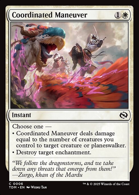 Coordinated Maneuver — Tarkir: Dragonstorm #6 — Non Foil — reference image 1