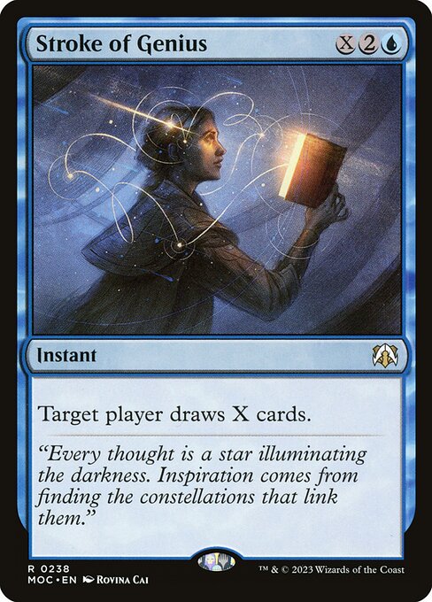 Stroke of Genius — March of the Machine Commander #238 — Non Foil