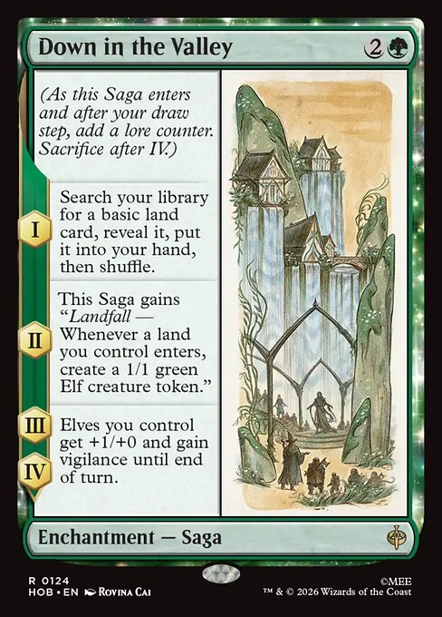 Down in the Valley — The Hobbit #124 — Non Foil — reference image 1