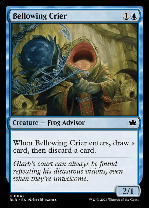 Bellowing Crier — Bloomburrow #42 — Non Foil