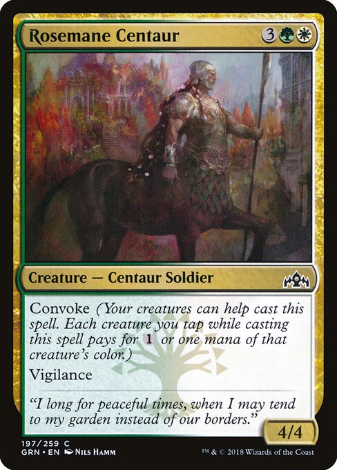 Rosemane Centaur — Guilds of Ravnica #197 — Non Foil