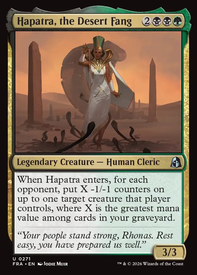 Hapatra, the Desert Fang — Reality Fracture #271 — Non Foil