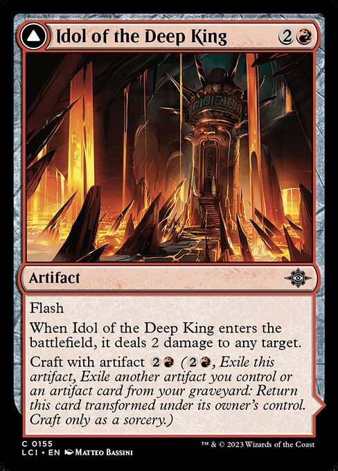 Idol of the Deep King // Sovereign's Macuahuitl — The Lost Caverns of Ixalan #155 — Non Foil — reference image 1