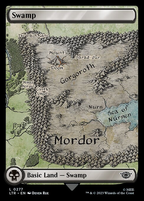 Swamp — The Lord of the Rings: Tales of Middle-earth #277 — Non Foil