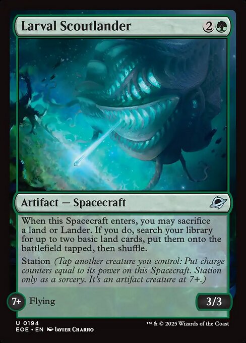 Larval Scoutlander — Edge of Eternities #194 — Non Foil — reference image 1