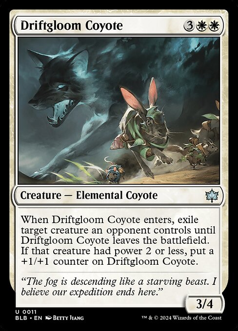 Driftgloom Coyote — Bloomburrow #11 — Foil