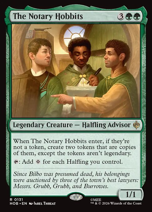 The Notary Hobbits — The Hobbit #131 — Non Foil — reference image 1