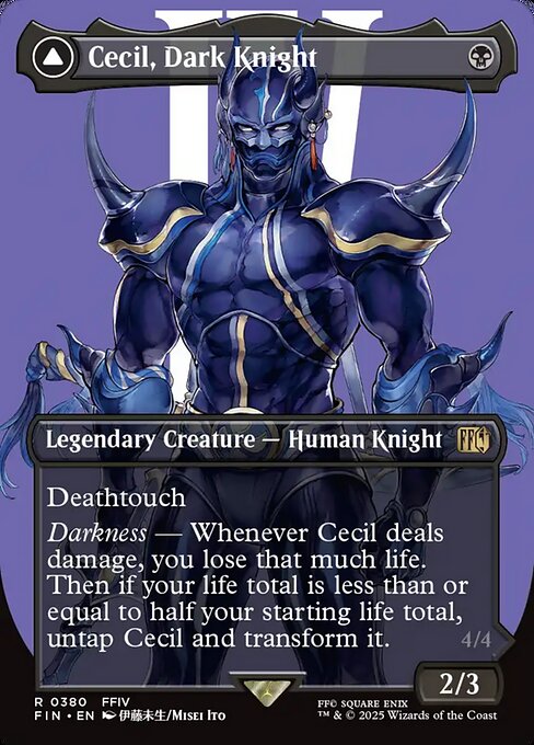 Cecil, Dark Knight // Cecil, Redeemed Paladin — Final Fantasy #380 — Foil