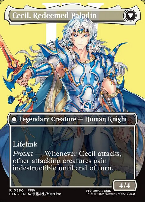 Cecil, Dark Knight // Cecil, Redeemed Paladin — Final Fantasy #380 — Foil — reference image 2