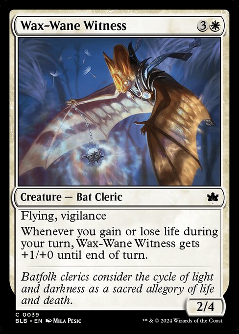 Wax-Wane Witness — Bloomburrow #39 — Non Foil — reference image 1