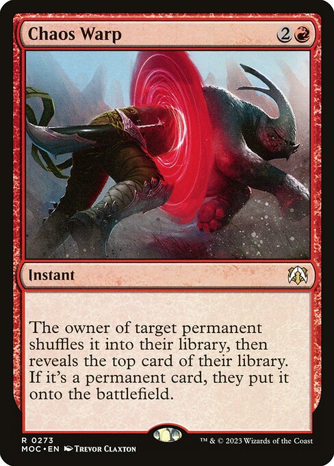 Chaos Warp — March of the Machine Commander #273 — Non Foil — reference image 1