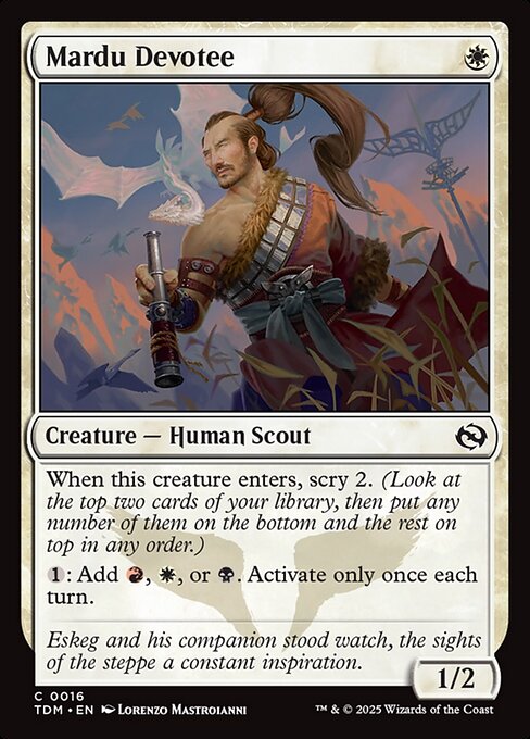 Mardu Devotee — Tarkir: Dragonstorm #16 — Non Foil — reference image 1