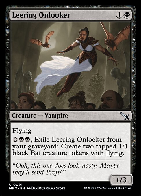 Leering Onlooker — Murders at Karlov Manor #91 — Non Foil